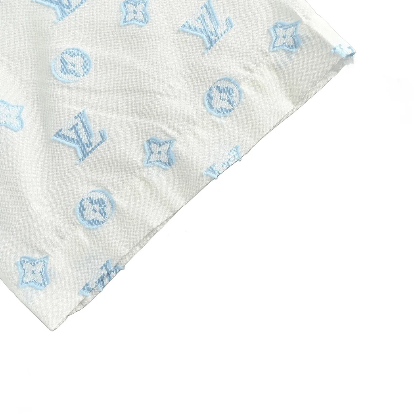 Louis Vuitton/Louis Vuitton 25ss jacquard all-over printed presbyopia short-sleeved shirt